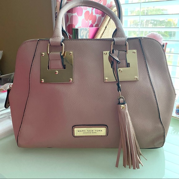 Marc New York | Andrew Marc Blush Pink Union Satchel - Picture 3 of 7
